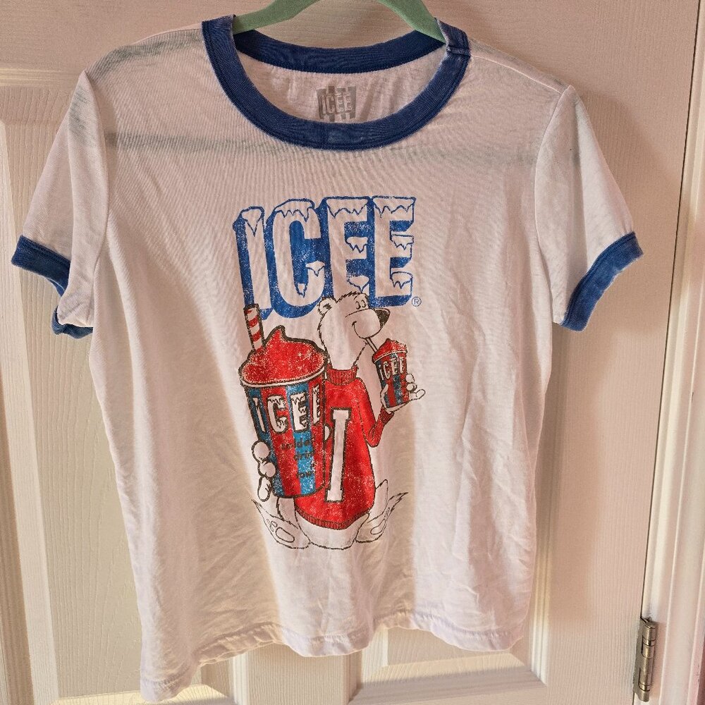 ICEE White Cropped T-shirt XL